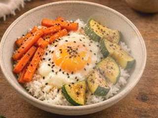 Riz lentilles sauce