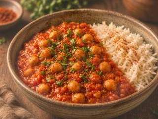Ragoût épicé pois chiches