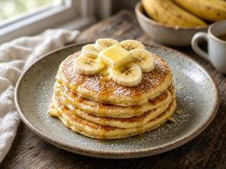 Pancakes banane trop mûre