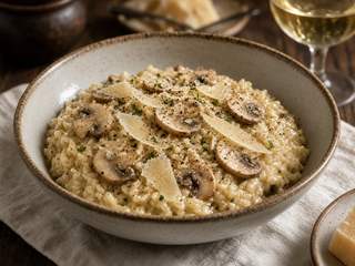 Risotto express champignons