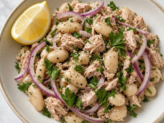 Salade haricots blancs