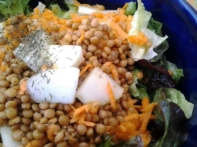 Salade de lentilles