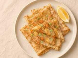 Crêpes à l'oignon vert