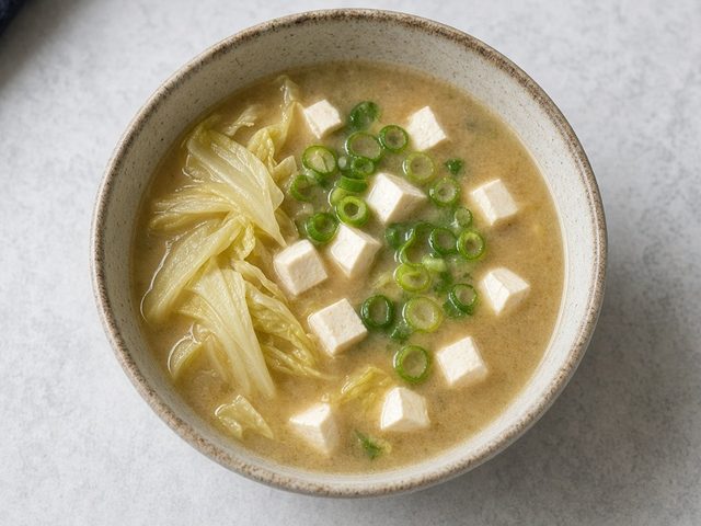 Miso, tofu, légumes