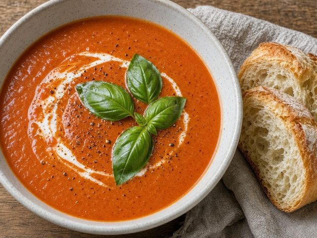 Soupe tomate basilic