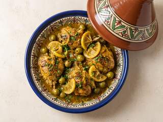 Tajine poulet citron