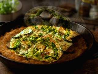 Omelette farcie riz