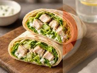 Wrap thon-crudités